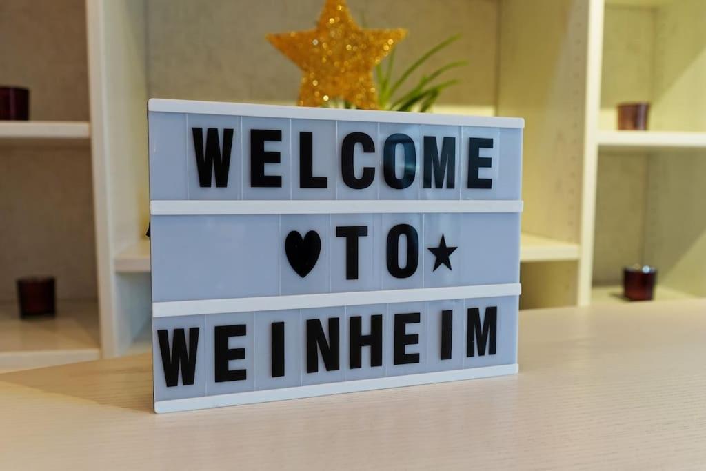 Grosse, Helle Wohnung Fuer Bis Zu 6 Personen Weinheim Exterior foto